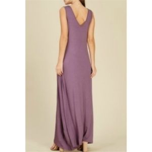 NWT Purple Reversible Pocket Maxi Dress